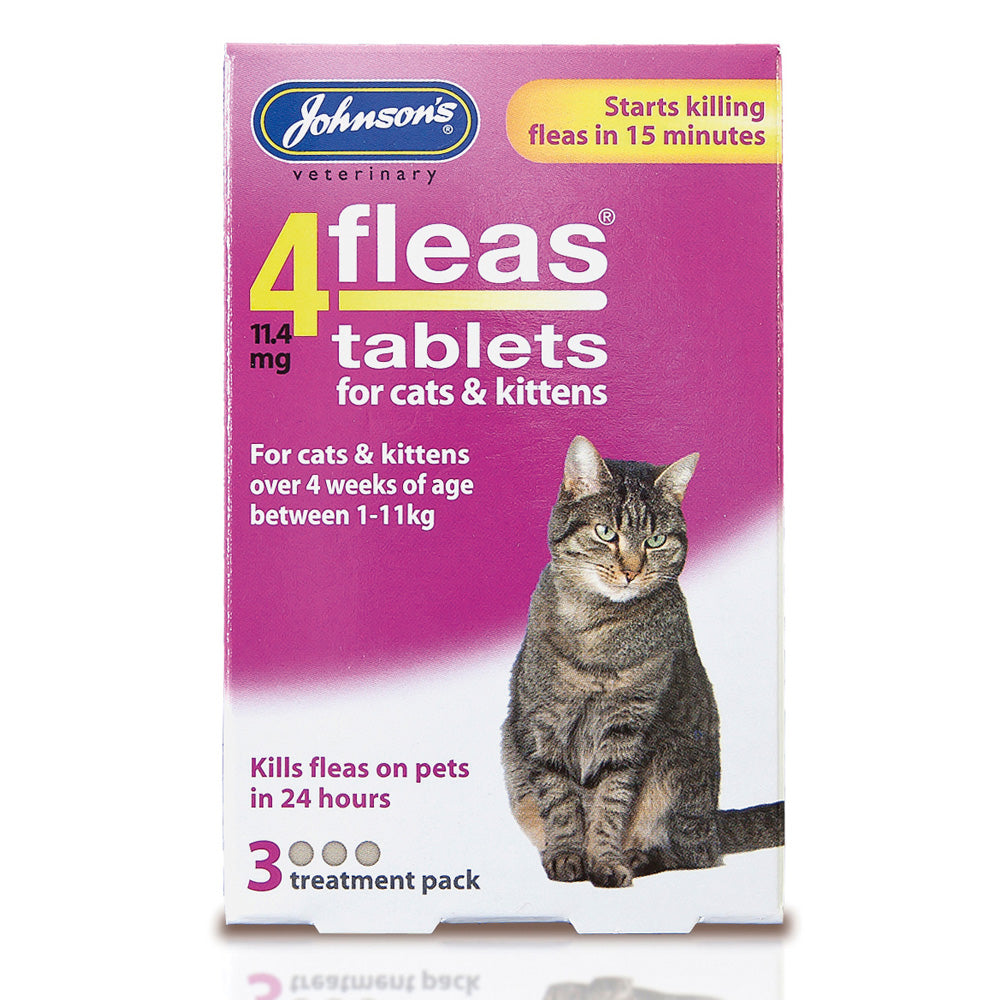 JVP 4Fleas Tabs Kitten & Cat(6x11.4mg)x3