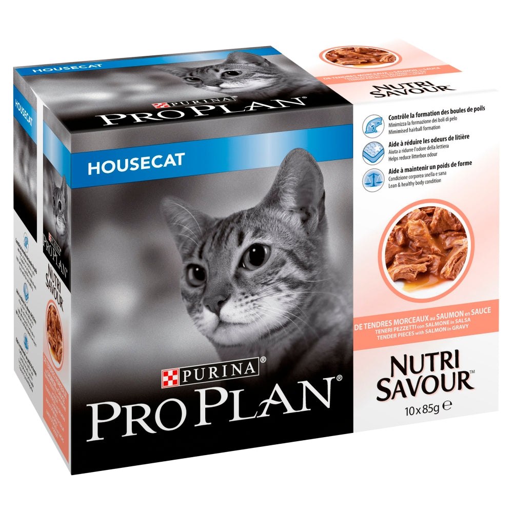 Pro Plan NutriSavour Housecat 4x10x85g
