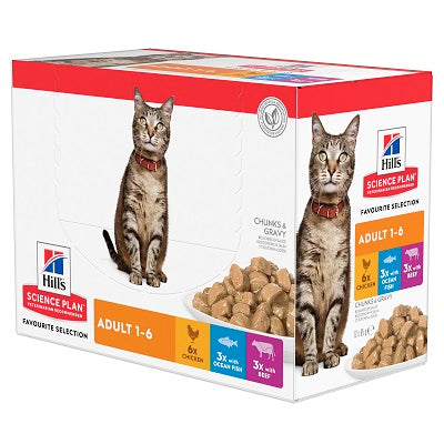 Hills SPlan Feline Pch Multipack 12x85g
