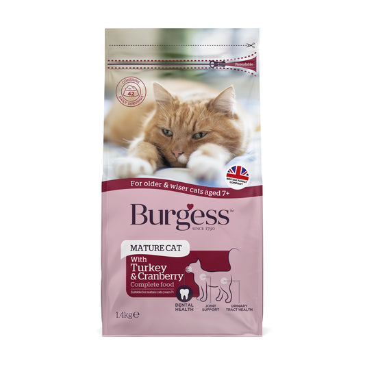 Burgess Mature Cat Turkey & Cranberry