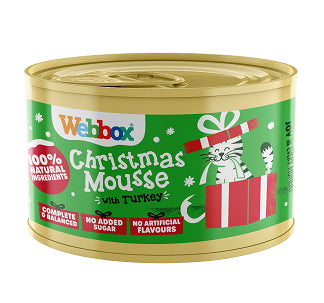 Webbox Xmas Cat Mousse Turkey 12x85g