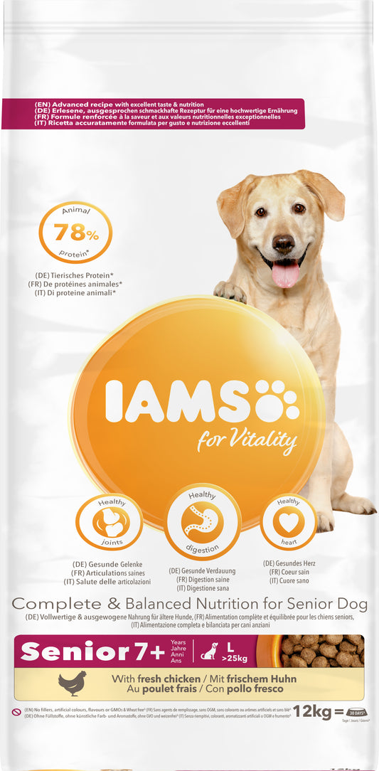 Iams Dog Senior Vitality Large Chicken