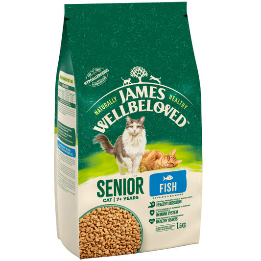 JW Cat Senior Fish