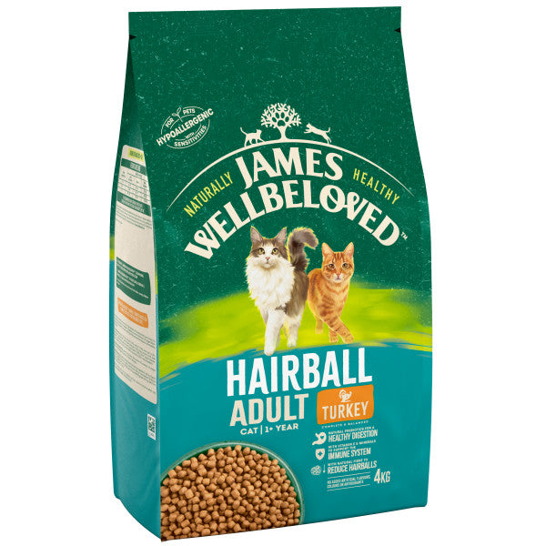 JW Cat Adult Hairball Turkey