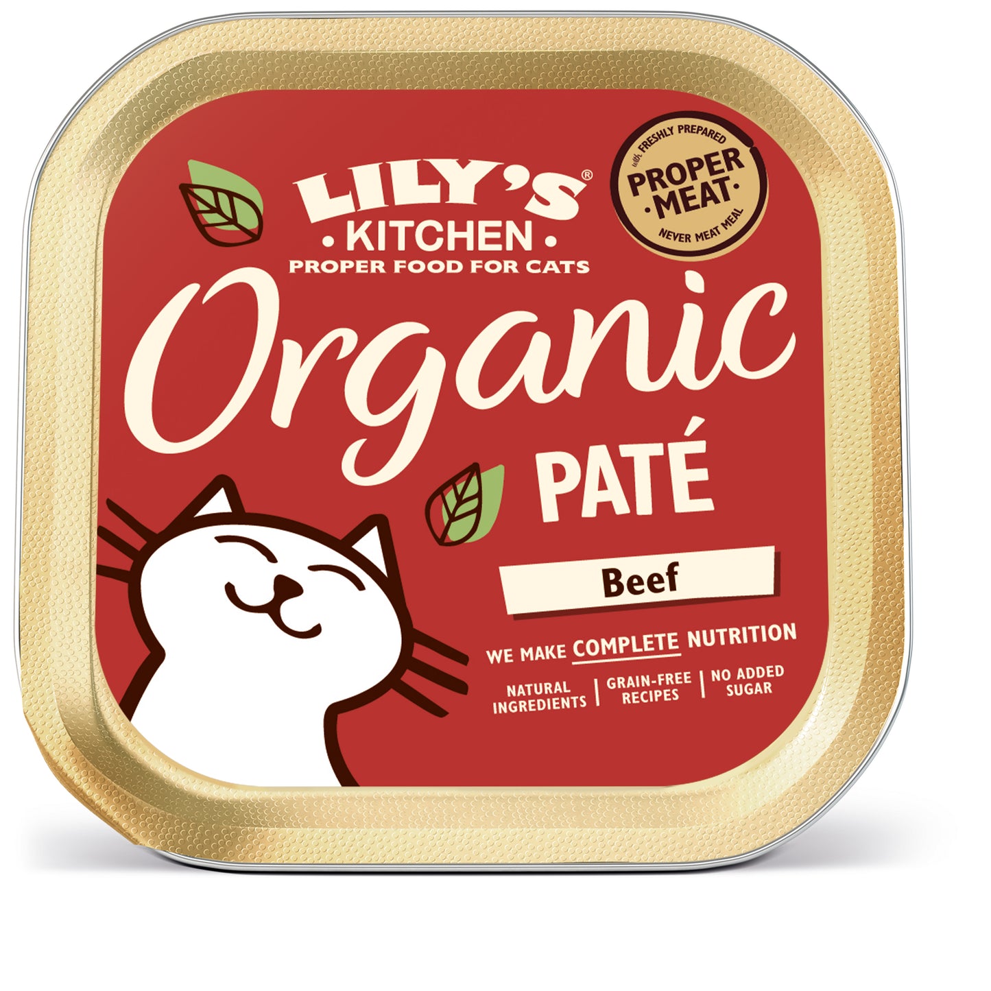 Lilys Kitchen Cat Organic Beef 19x85g