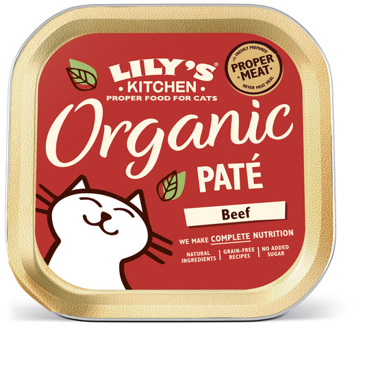 Lilys Kitchen Cat Organic Beef 19x85g