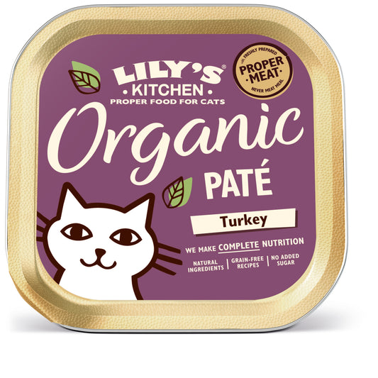 Lilys Kitchen Cat Organic Turkey 19x85g