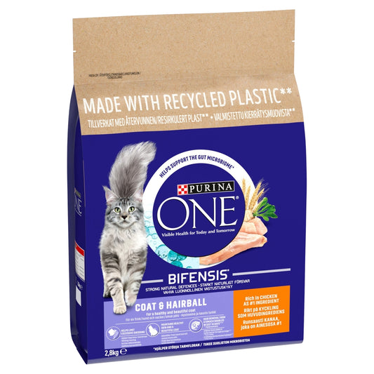 Purina One Adult Cat Coat & Hairball Chk