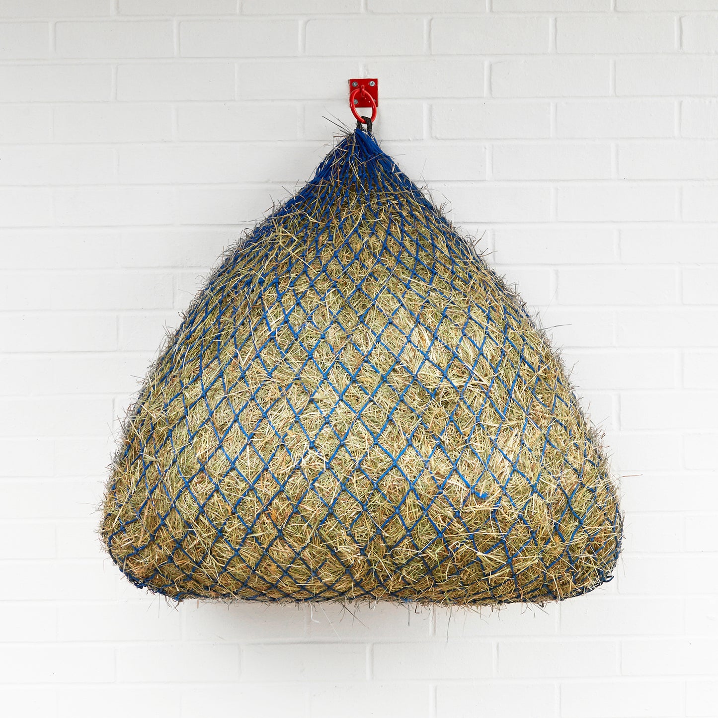 Square Bottom Slow Feeder Hay Net Blue