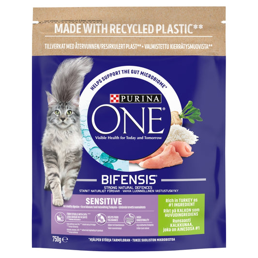 Purina One Adult Sensitive Cat Trk4x750g