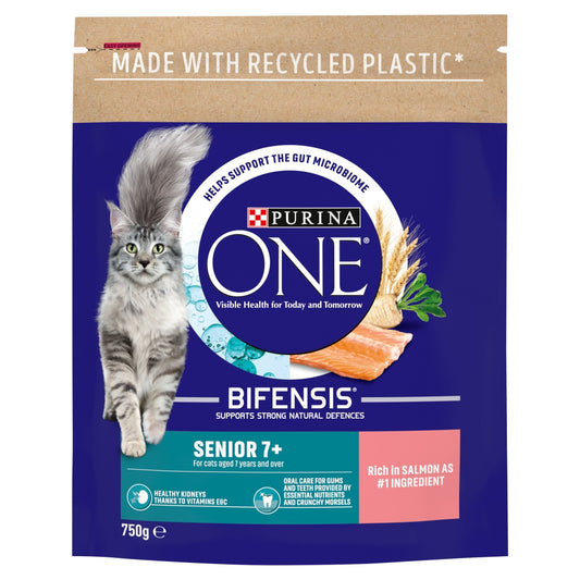 Purina One Senior 7+ Cat Salmon 4x750g