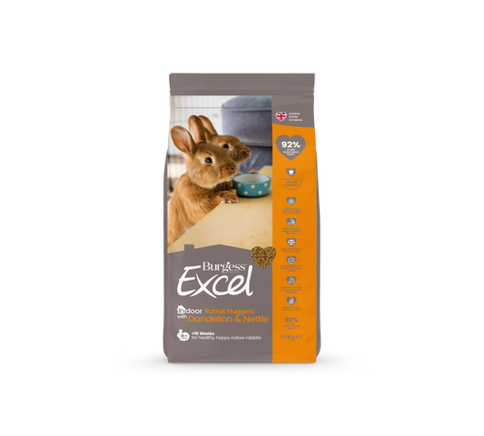 Burgess Excel Indoor Rabbit Nug 4x1.5kg
