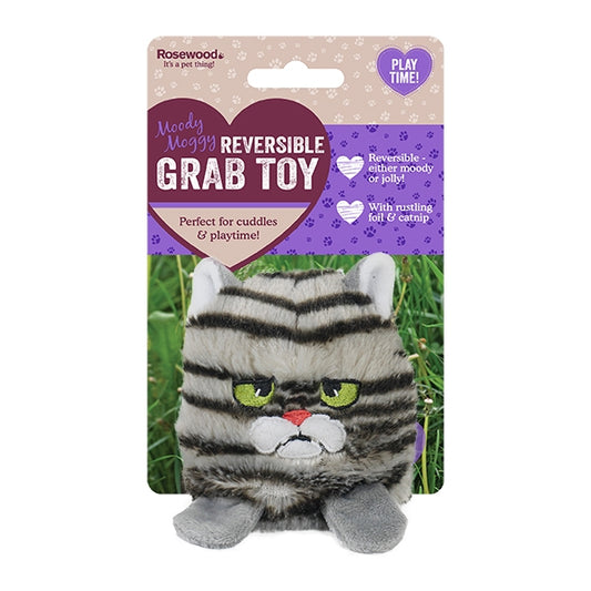 Rosewood Moody Moggy Revers Grab Toy x4