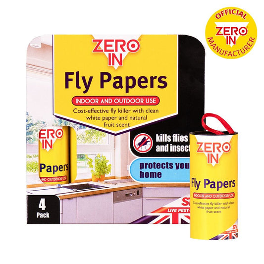 Zero In Fly Paper 4 Pack