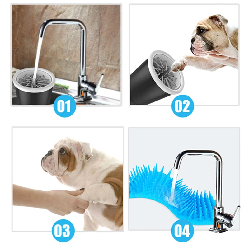 OnlinePetToys™- USB Rechargeable automatic pet foot washer
